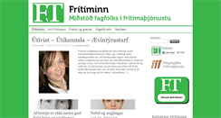 Desktop Screenshot of fritiminn.is